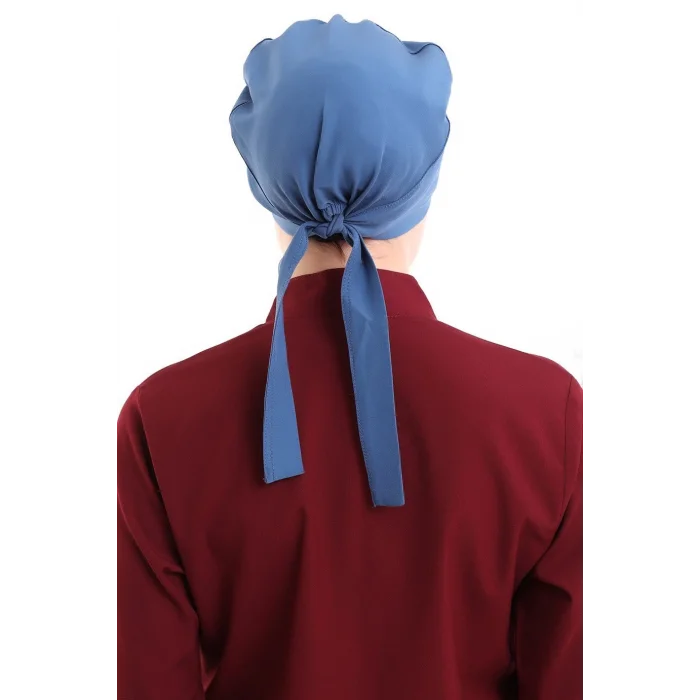 Tesettür Bone - 4802 Petrol Mavi