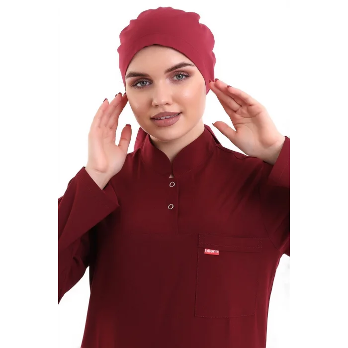 Tesettür Bone - 4809 Bordo