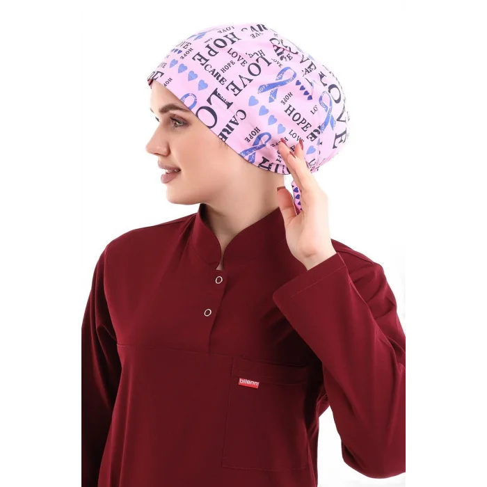 Tesettür Bone - 9003 Love Pembe