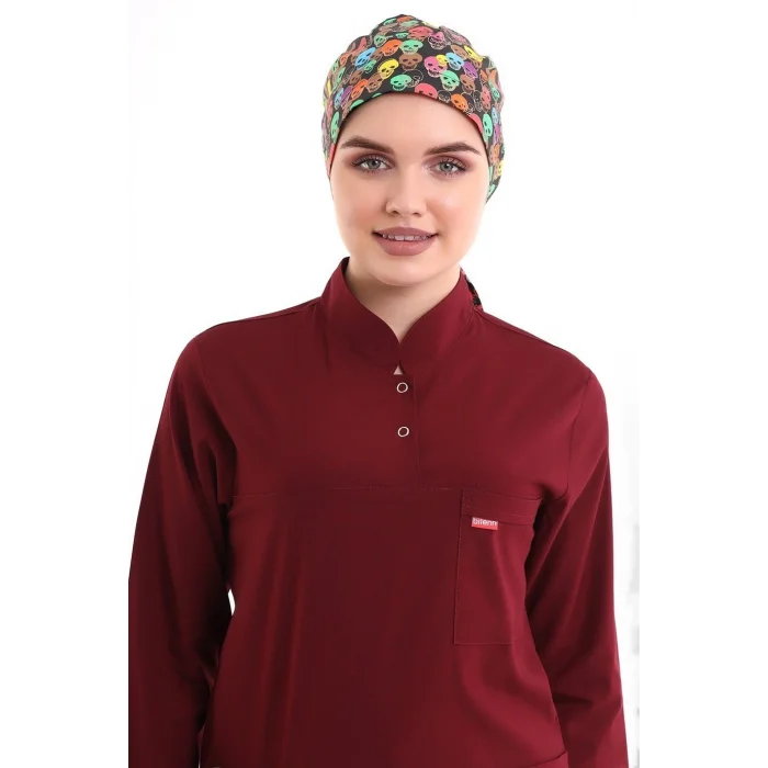 Tesettür Bone - 9007 Rekli Kuru Kafa