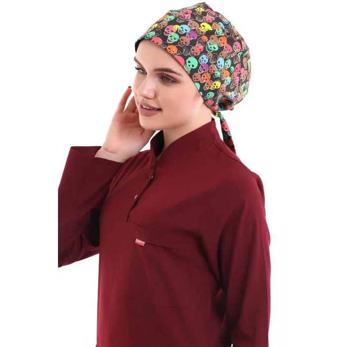 Tesettür Bone - 9007 Rekli Kuru Kafa