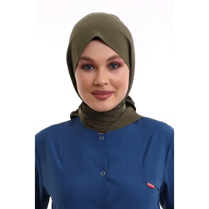 Tesettür Boyun Bağlamalı Bone - 4822 Haki