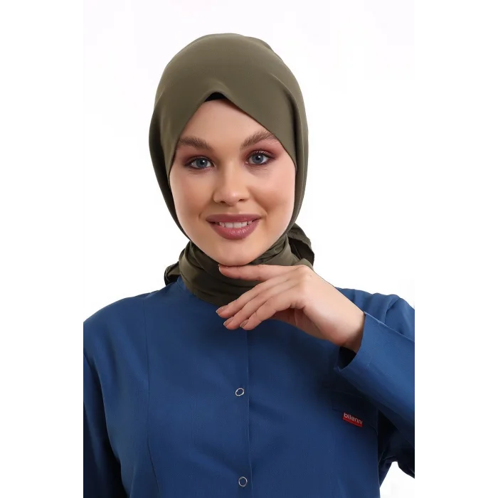 Tesettür Boyun Bağlamalı Bone - 4822 Haki