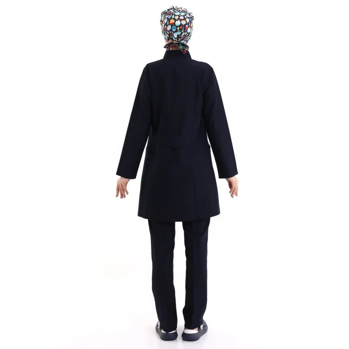 Tesettür Forma Takımı Full Çıtçıt - 5511 Bahar Lacivert