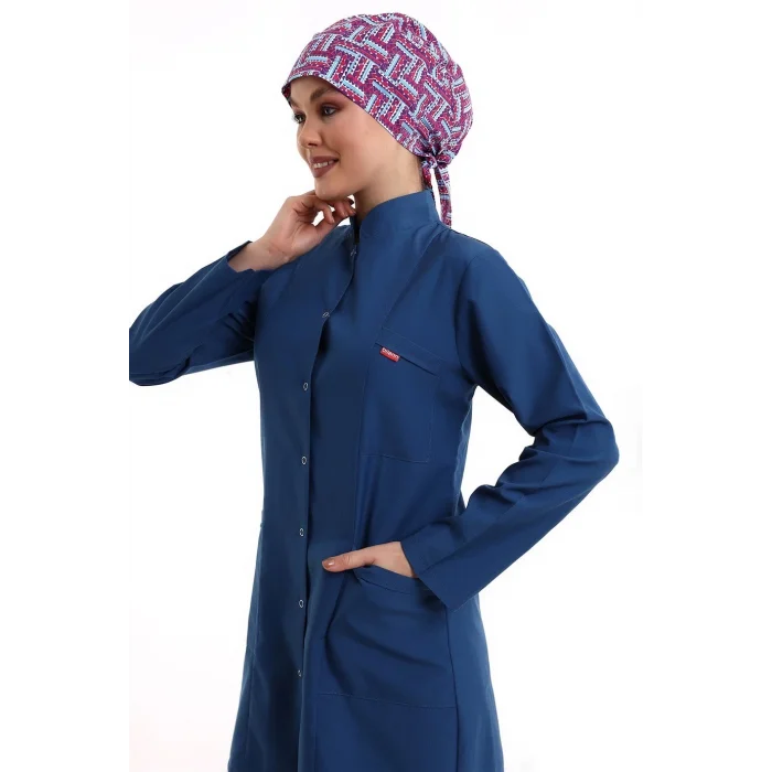 Tesettür Forma Takımı Full Çıtçıt - 5521 Petrol Mavi