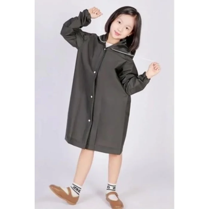 Yağmurluk Unisex Çocuk - Siyah