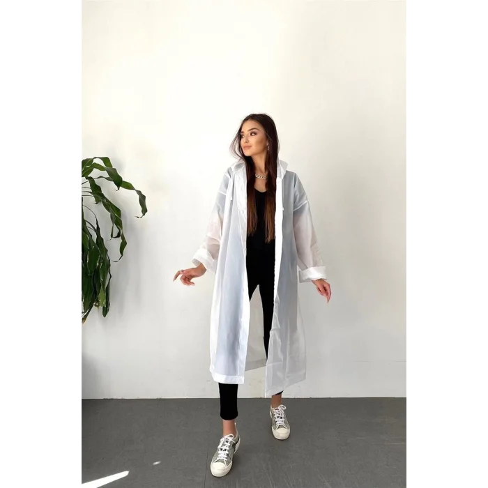 Yağmurluk Unisex MRC 881 - Beyaz