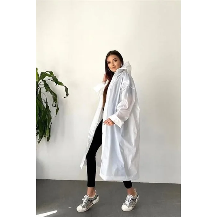 Yağmurluk Unisex MRC 881 - Beyaz