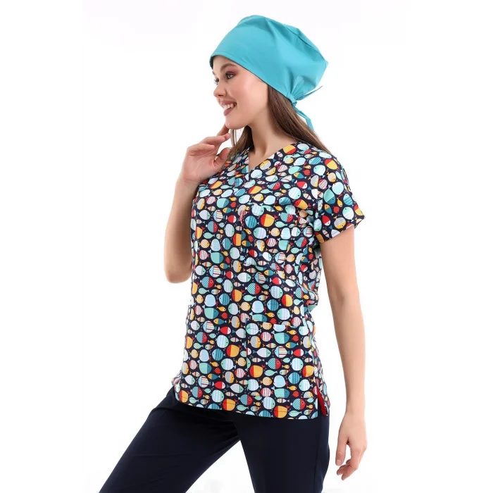 Yarasa Kol Desenli Tek Üst - 5001 Balık