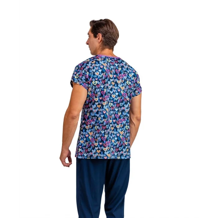 Yarasa Kol Desenli Unisex Tek Üst - 5002 Renkli Kalpler