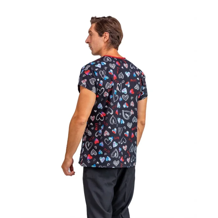 Yarasa Kol Desenli Unisex Tek Üst - 5003 Siyah Love