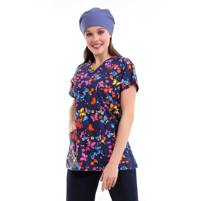 Yarasa Kol Desenli Unisex Tek Üst - 5006 Kelebek