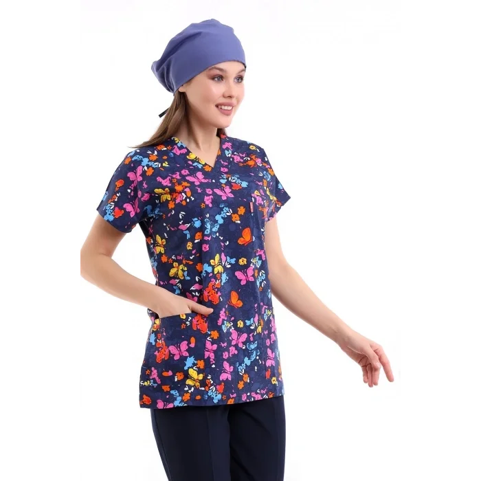 Yarasa Kol Desenli Unisex Tek Üst - 5006 Kelebek