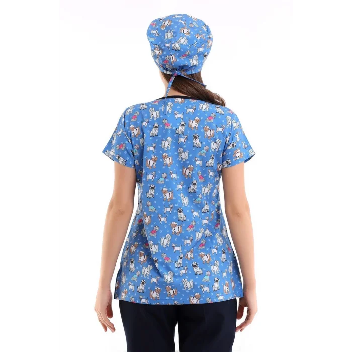 Yarasa Kol Dijital Unisex Desenli Üst - 6501 Küçük Patiler