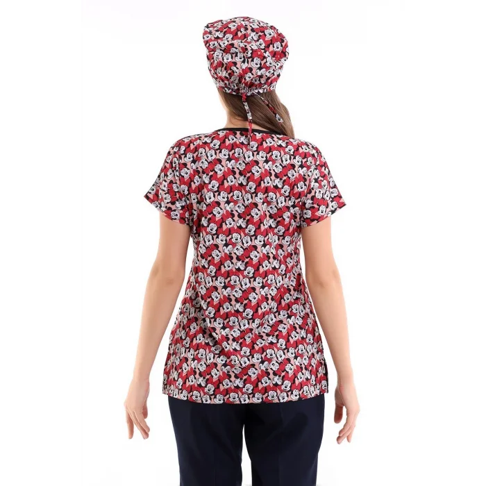 Yarasa Kol Dijital Unisex Desenli Üst - 6531 Mickey Mause