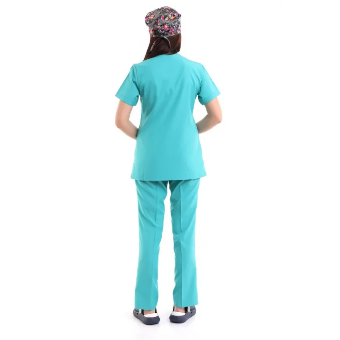 Zarf Yaka Kadın Takım - 27 Su Yeşili