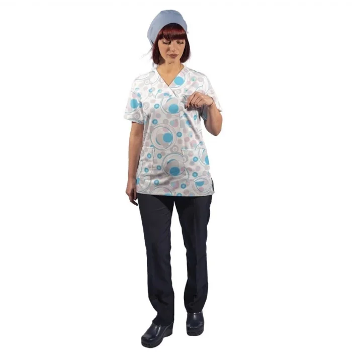 Zarf Yaka Desenli Üst - 2701 Gezegen