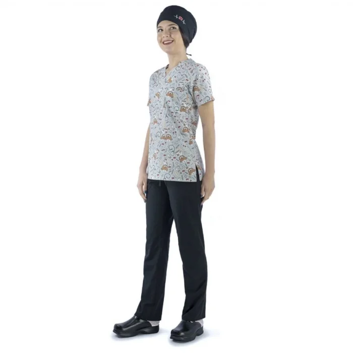 Zarf Yaka Desenli Üst - 3705 Doctor Ayıcık