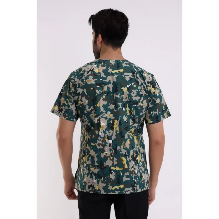 Zarf Yaka Erkek Desenli Üst - 3913 Asker