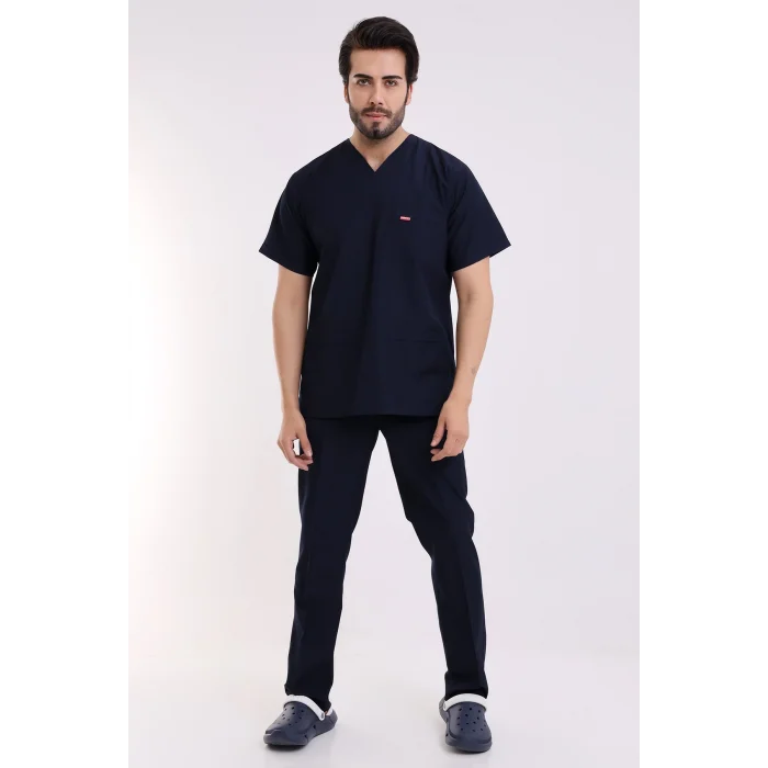 Zarf Yaka Erkek Likralı Takım - 6402 Lacivert