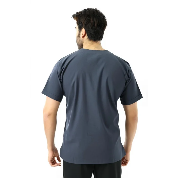 Zarf Yaka Erkek Likralı Tek Üst - 6417 Füme