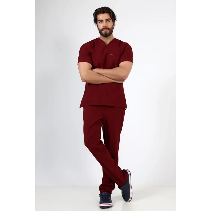 Zarf Yaka Erkek Takım - 19 Bordo