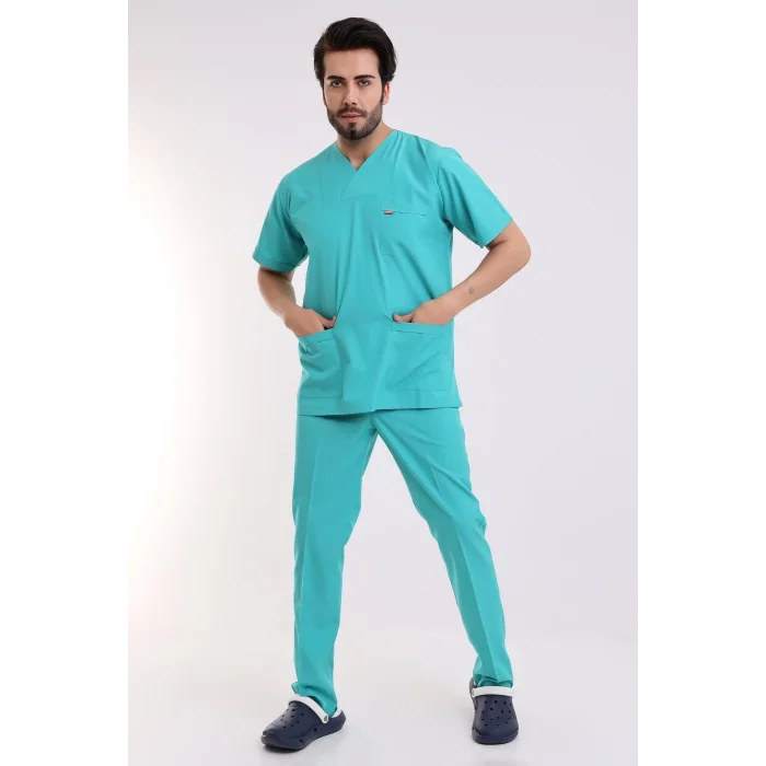 Zarf Yaka Erkek Takım - 27 Su Yeşili