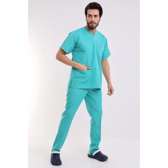 Zarf Yaka Erkek Takım - 27 Su Yeşili