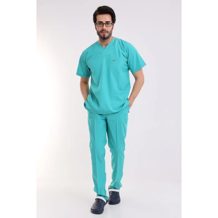 Zarf Yaka Erkek Takım - 27 Su Yeşili