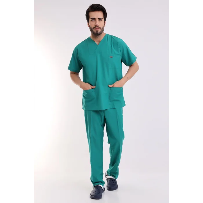 Zarf Yaka Erkek Takım - 30 Ameliyathane Yeşili