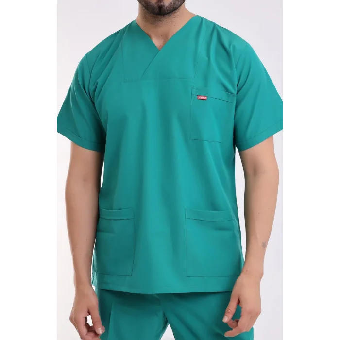 Zarf Yaka Erkek Takım - 30 Ameliyathane Yeşili