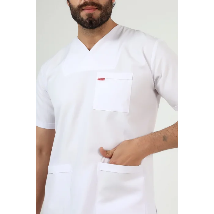 Zarf Yaka Erkek Takım - Beyaz