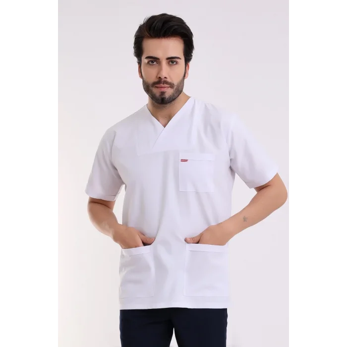 Zarf Yaka Erkek Tek Üst - 171 Beyaz