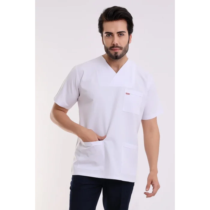 Zarf Yaka Erkek Tek Üst - 171 Beyaz