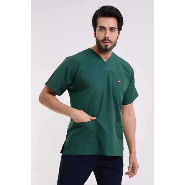 Zarf Yaka Erkek Tek Üst - 38 Ördek Başı Yeşili