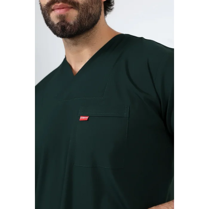 Zarf Yaka Erkek Tek Üst - 38 Ördek Başı Yeşili