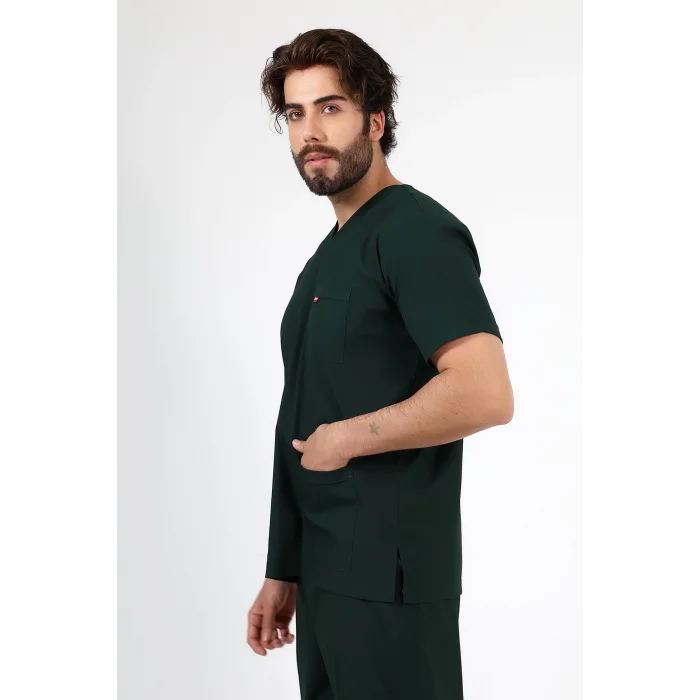 Zarf Yaka Erkek Tek Üst - 38 Ördek Başı Yeşili