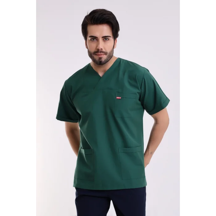 Zarf Yaka Erkek Tek Üst - 38 Ördek Başı Yeşili