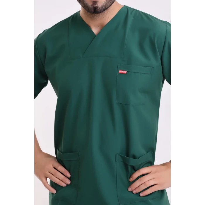 Zarf Yaka Erkek Tek Üst - 38 Ördek Başı Yeşili