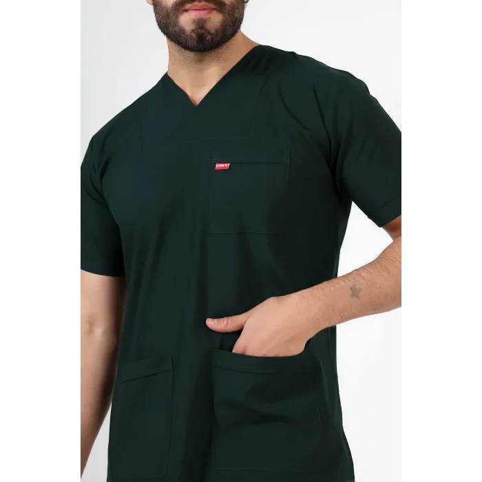 Zarf Yaka Erkek Tek Üst - 38 Ördek Başı Yeşili