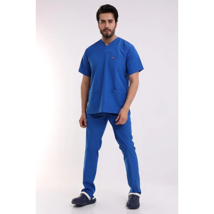 Zarf Yaka Erkek Tek Üst - 56 Saks Mavi