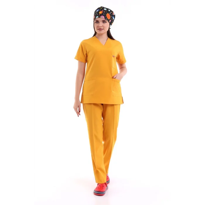 Zarf Yaka Kadın Takım - 09 Hardal