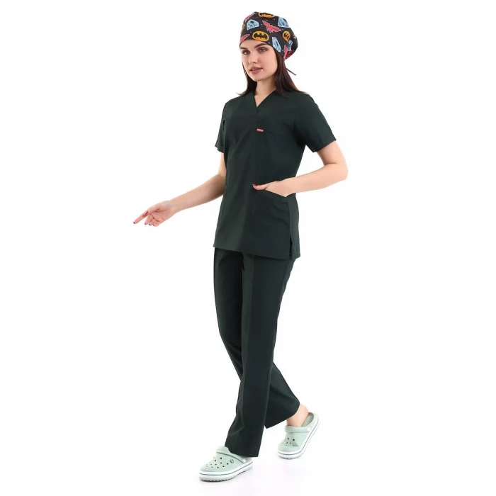 Zarf Yaka Kadın Takım - 38 Ördek Başı Yeşili