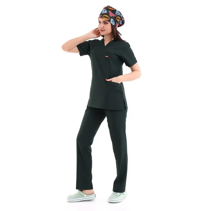 Zarf Yaka Kadın Takım - 38 Ördek Başı Yeşili