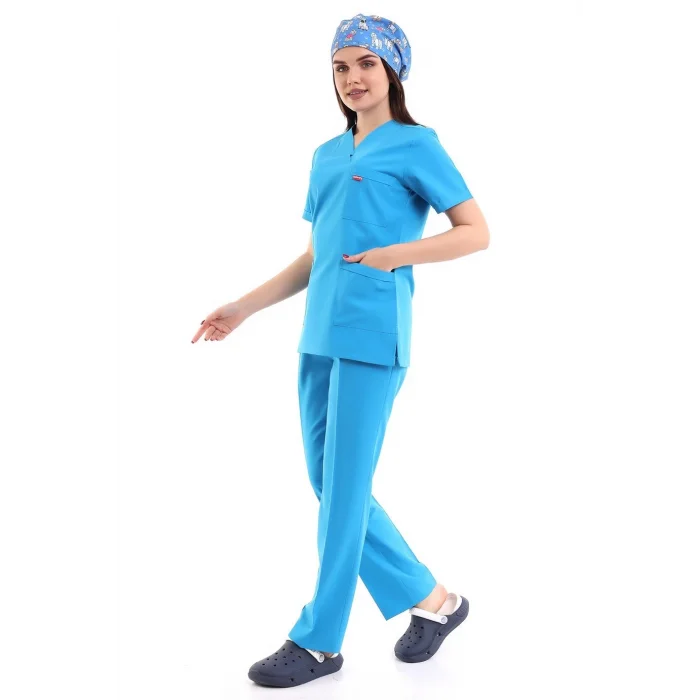 Zarf Yaka Kadın Takım - 57 Koyu Turkuaz