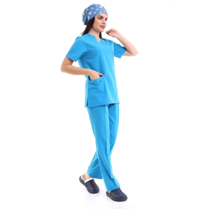 Zarf Yaka Kadın Takım - 57 Koyu Turkuaz