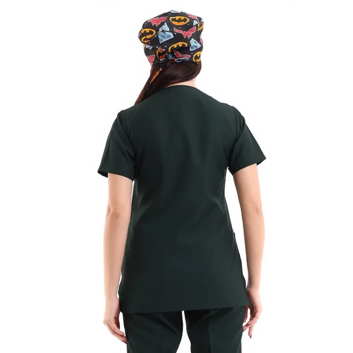 Zarf Yaka Kadın Tek Üst - 38 Ördek Başı Yeşili