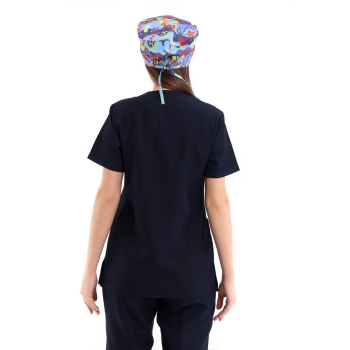 Zarf Yaka Kadın Tek Üst - 47 Lacivert