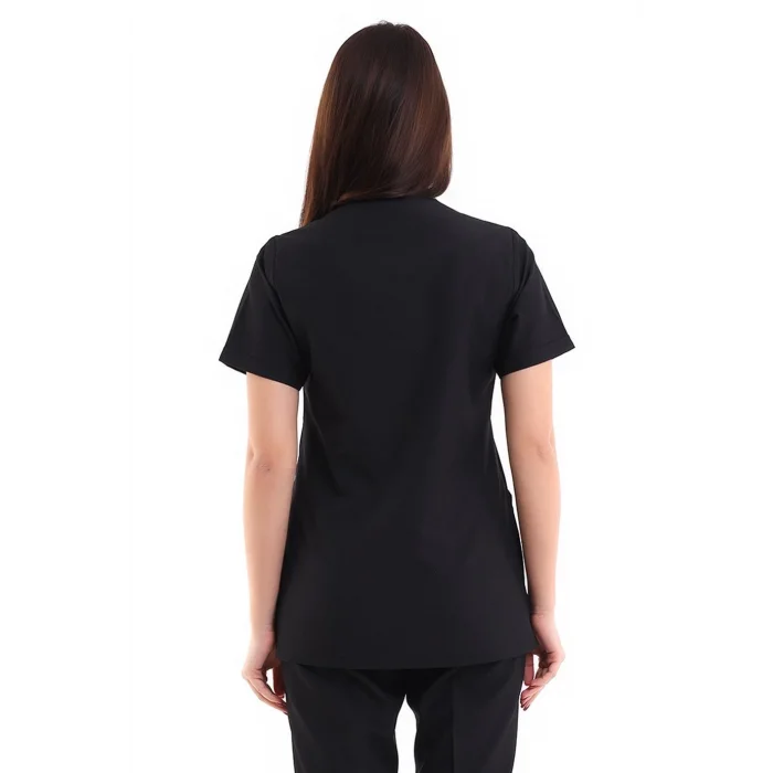 Zarf Yaka Kadın Tek Üst - 48 Siyah