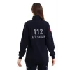 112 Sweatshirt Kışlık Unisex Balıkçı Yaka - Lacivert